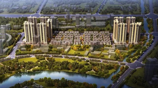AG凯发·南湖香麓项目鸟瞰效果图